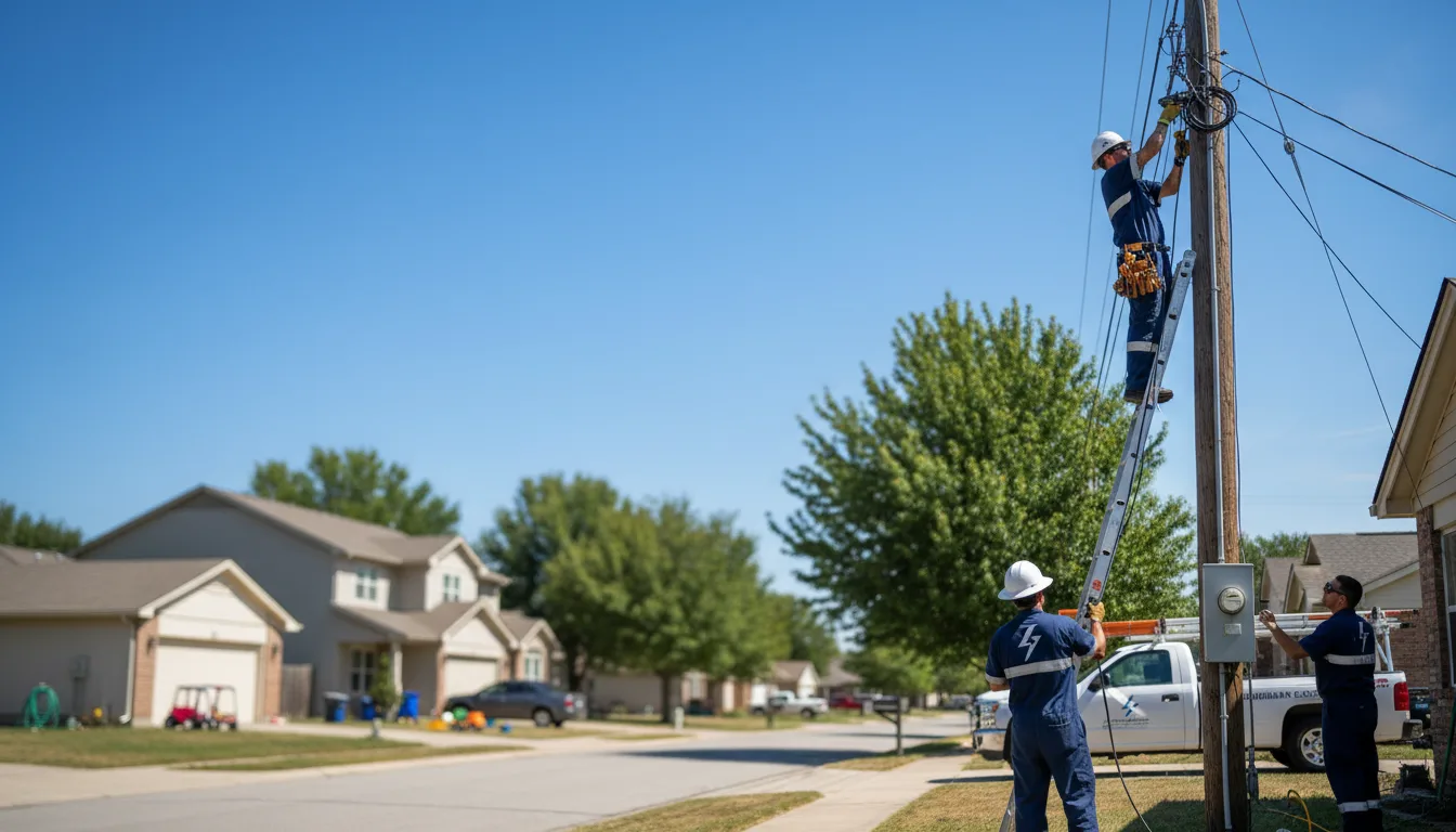 Residential electrician providing installation services in Humansville, MO